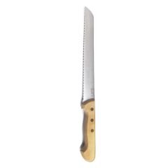 Cuchillo de pan con mango de madera de boj 25 cm - Acero inoxidable - Pallarès