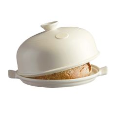Molde horno para pan con base y tapa blanco lino 25 cm - Cerámica - Emile Henry